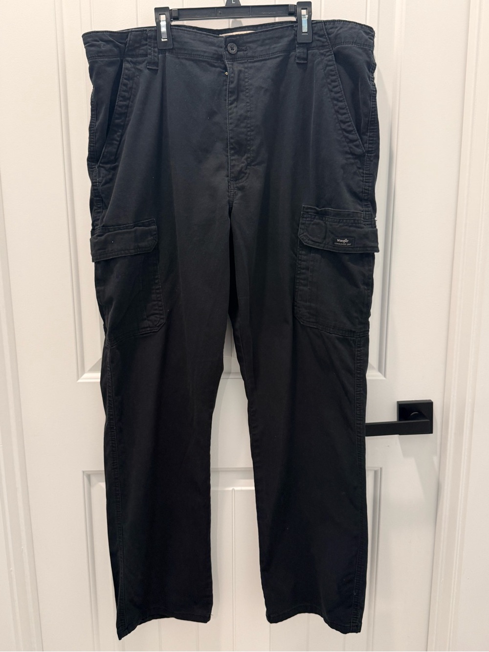 Wrangler Black Cargo Pants with Utility Pockets